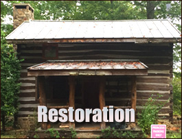 Historic Log Cabin Restoration  Dothan, Alabama